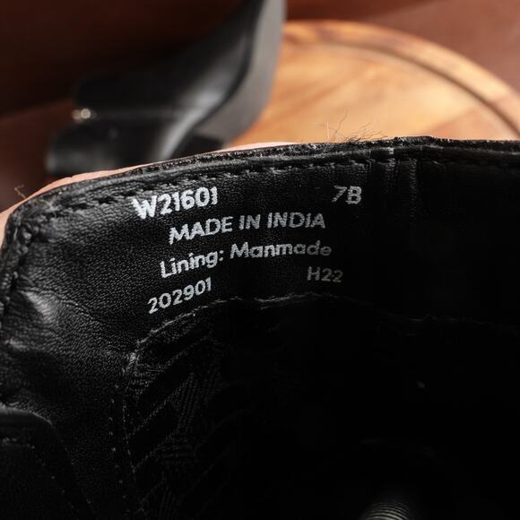 Cole Haan Boots Womens SZ 7B BLK Haidyn Leather Ankle Zip Classic Block Heeled - Picture 15 of 16